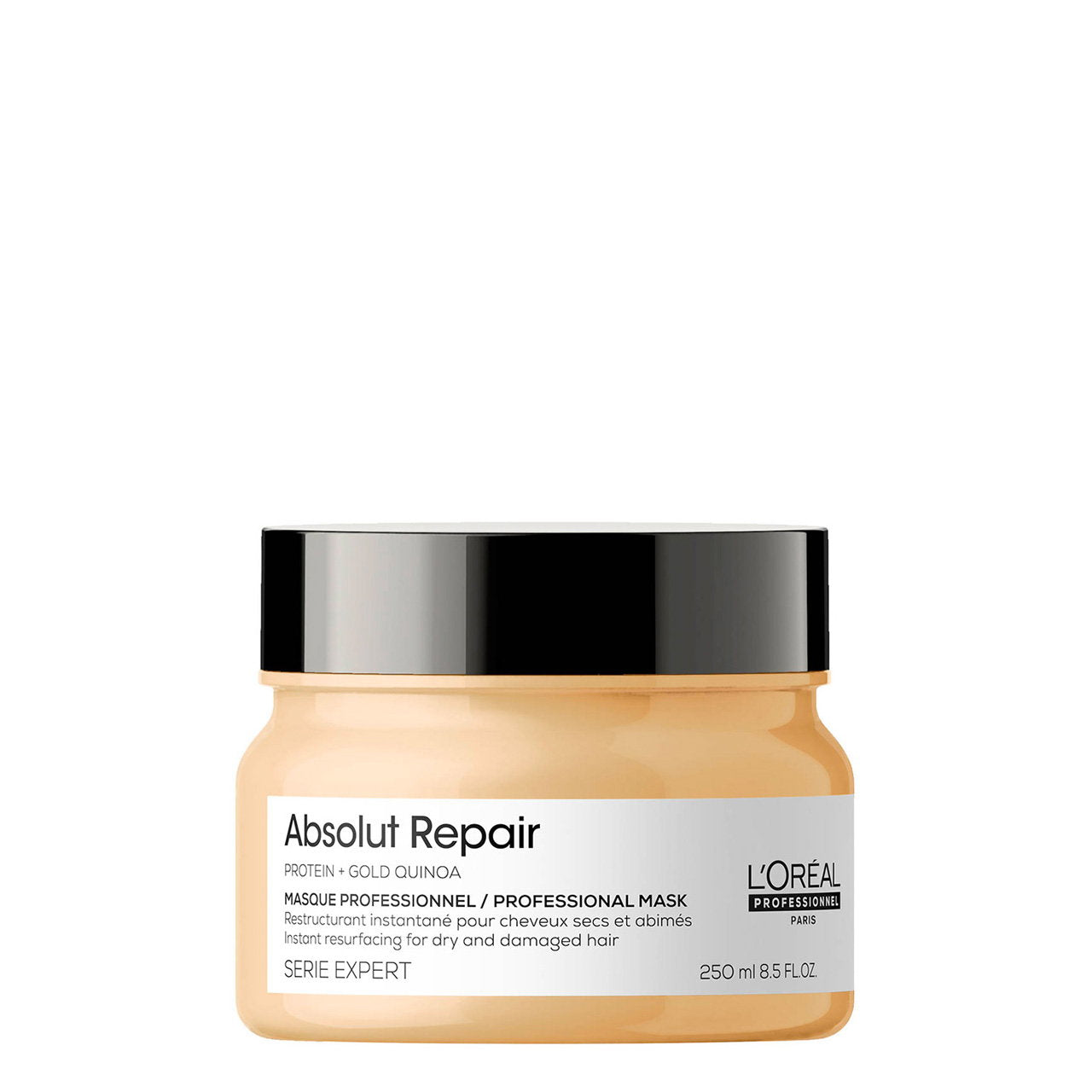 L'Oreal Professionnel, Serie Expert Absolut Repair, Protein + Guld quinoa, Hårbehandlingskräm mask, Omedelbar ytbehandling, 250 ml