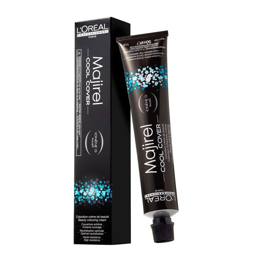 L'Oreal Professionnel, Majirel Cool-Cover, Permanent hårfärg, 7.17 Ash Metallic Blonde, 50 ml