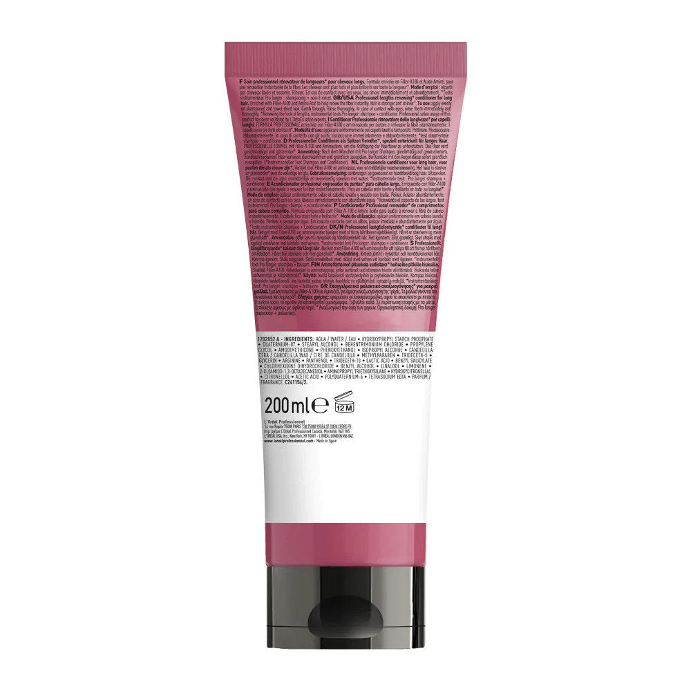 L'Oreal Professionnel, Serie Expert Pro Longer, Fyllmedel-A100 + Aminosyra, Hårbalsam, Förnyelse av längder, 200 ml