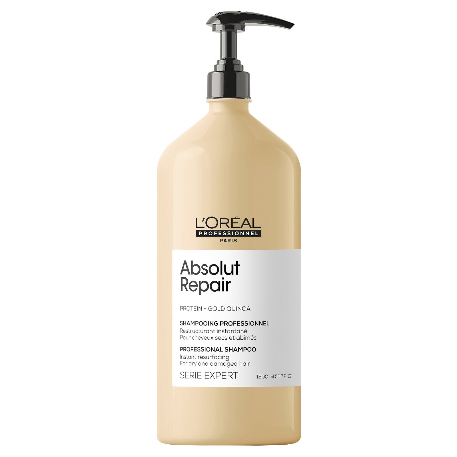 L'Oreal Professionnel, Serie Expert Absolut Repair, Protein + Guld quinoa, Hårschampo, Omedelbar ytbehandling, 1500 ml