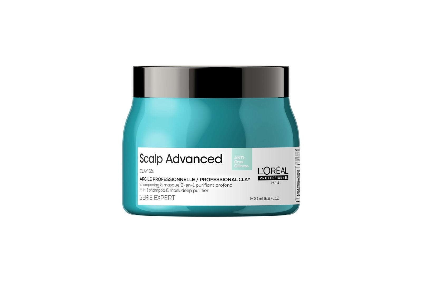 L'Oreal Professionnel, Serie Expert Scalp Advanced, Hårbehandlingskräm mask, För rening, 500 ml