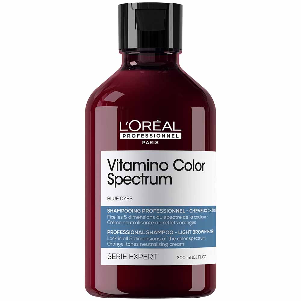 L'Oreal Professionnel, Vitamino Color Spectrum, Hårschampo, Motverkar gula eller orangea toner, 300 ml