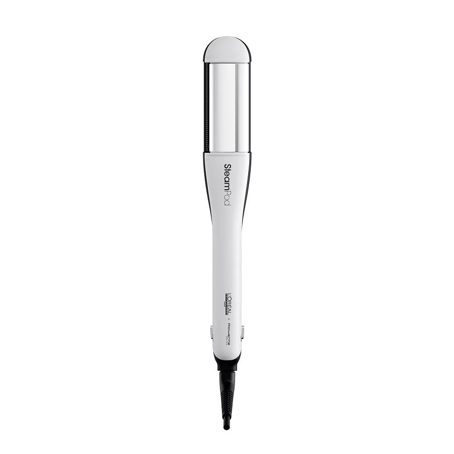 L'Oreal Professionnel, SteamPod, Elektrisk mini ångplattång för hår, Svart/Vit