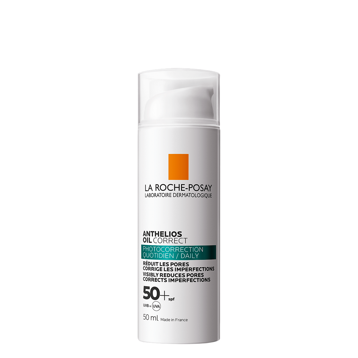 La Roche-Posay, Anthelios Oil Correct, Corrects Imperfections, Gelkräm, SPF 50+, 50 ml