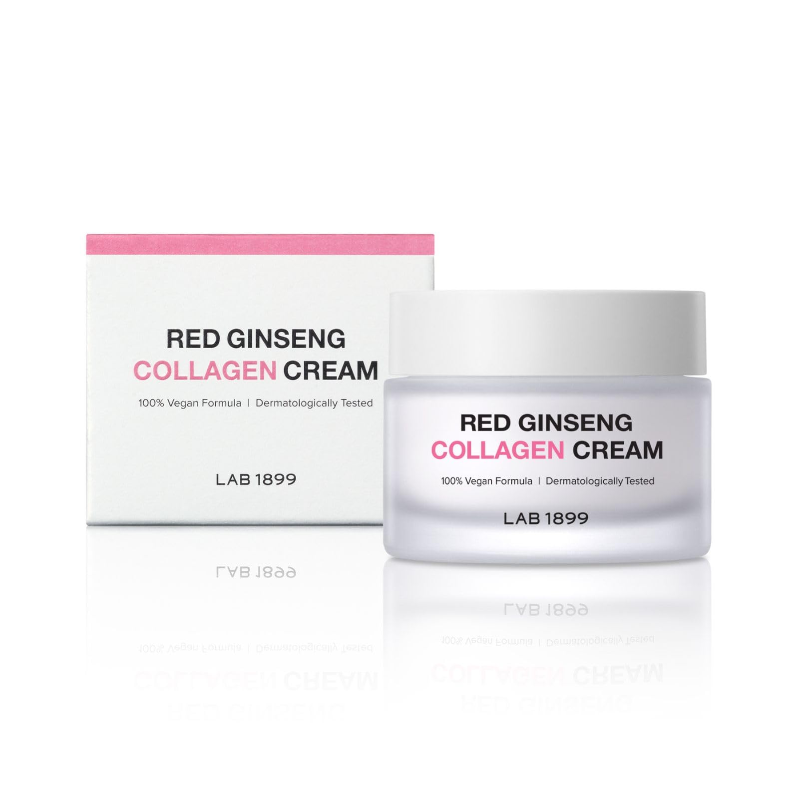 Lab 1899, Red Ginseng, Kollagen, Förbättrar hudens elasticitet, Grädde, För ansiktet, 50 ml