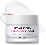 Lab 1899, Red Ginseng, Kollagen, Förbättrar hudens elasticitet, Grädde, För ansiktet, 50 ml