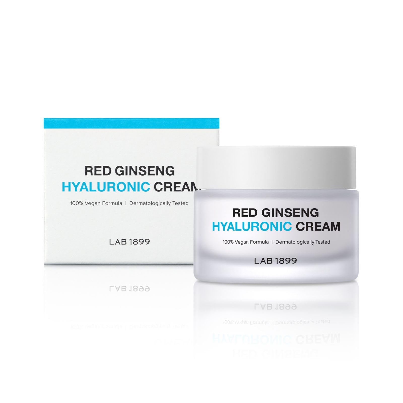 Lab 1899, Red Ginseng, Hyaluronsyra, Intensiv återfuktning, Grädde, För ansiktet, 50 ml