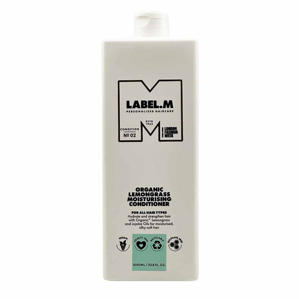 Label.M, Organic LemonGrass, Hårbalsam, Återfuktande, 1000 ml
