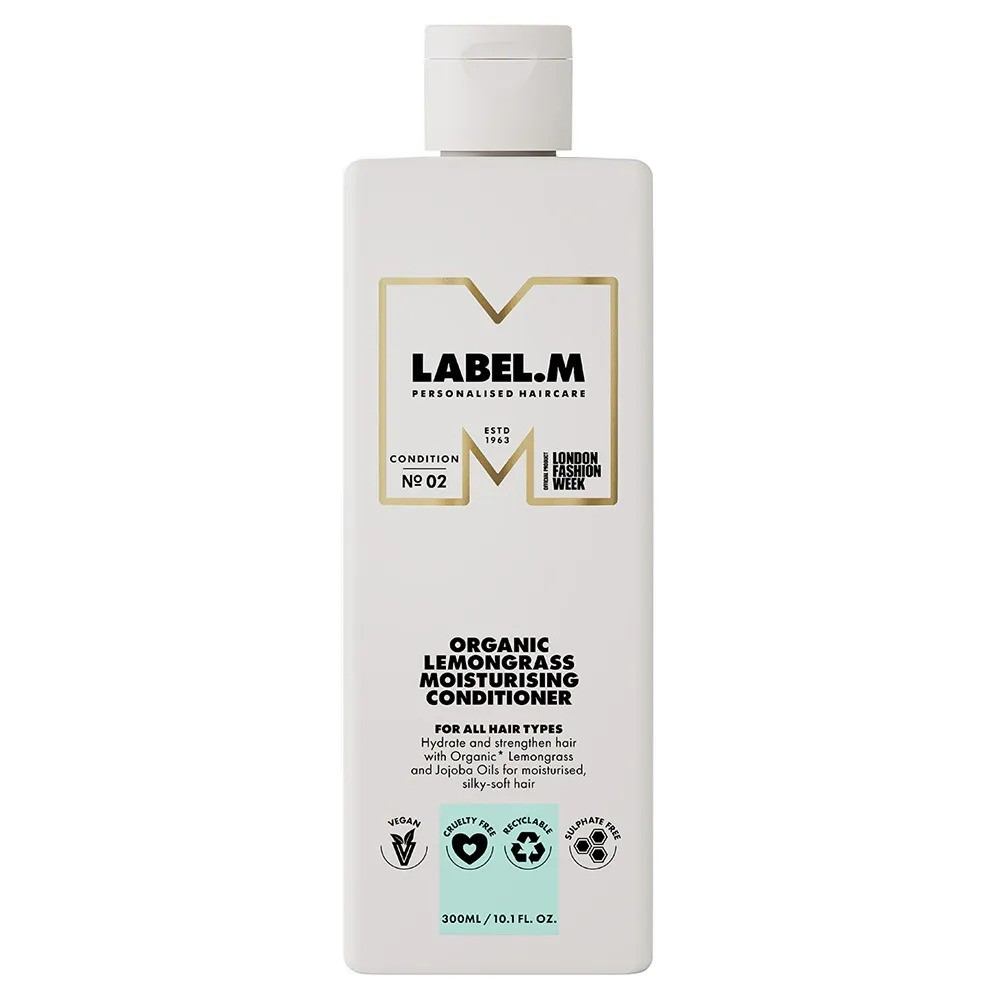 Label.M, Organic LemonGrass, Hårbalsam, Återfuktande, 300 ml