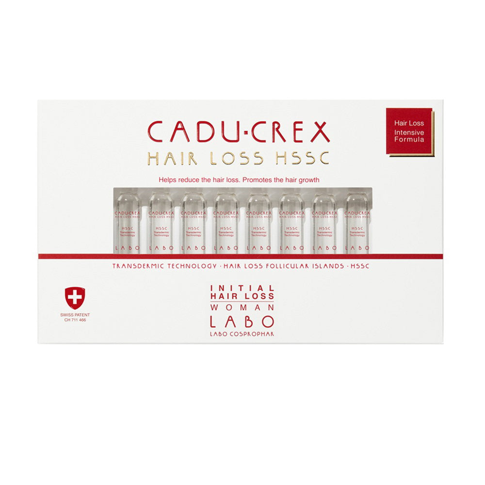 Labo Suisse, Cadu-Crex Advanced Stage, Mot håravfall, Ampullbehandlingsserum, För hårbotten, För kvinnor, 40 st, 3.5 ml