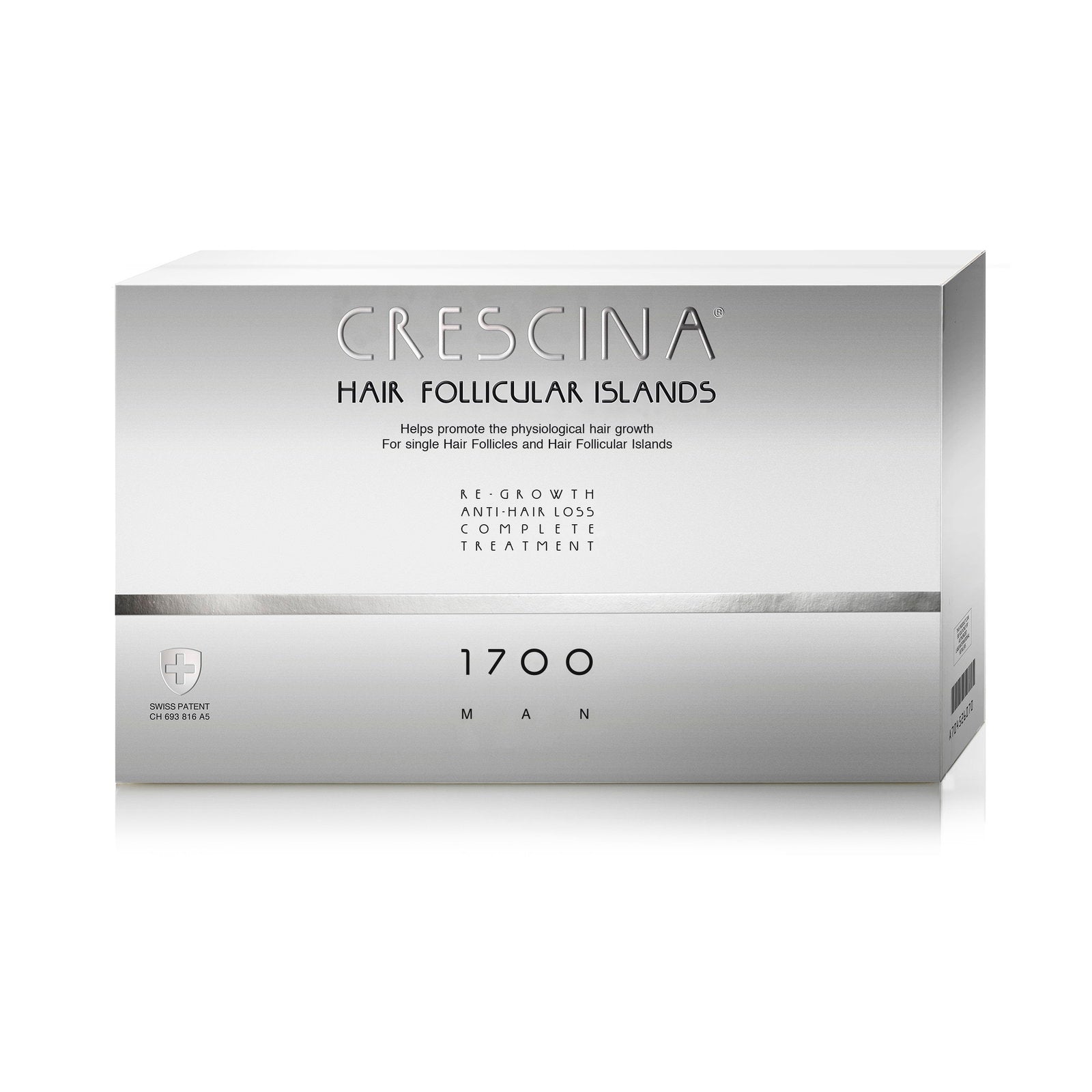Labo Suisse, Crescina Follicular Islands 1700, Tillväxtstimulerande, Serum för ampullbehandling, För hårbotten, För män, 20 st
