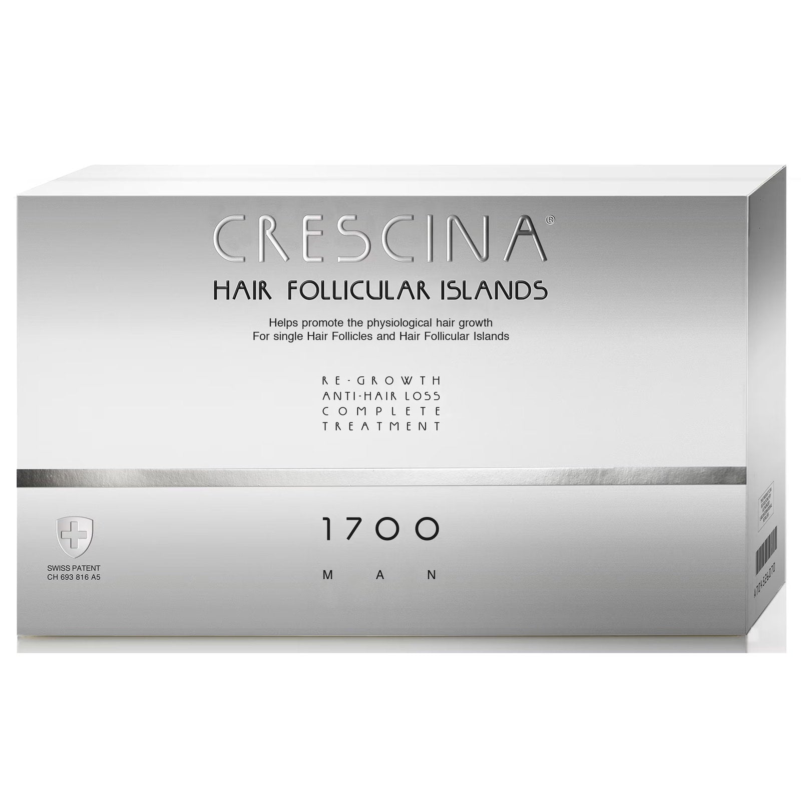 Labo Suisse, Crescina Follicular Islands 1700, För tillväxtstimulering, Ampullbehandlingsserum, För hårbotten, För män, 10 +10 st