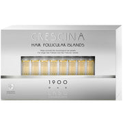 Set, Labo Suisse, Crescina Follicular Islands 1900, För tillväxtstimulering, Ampullbehandlingsserum, För hårbotten, För män, 20 st