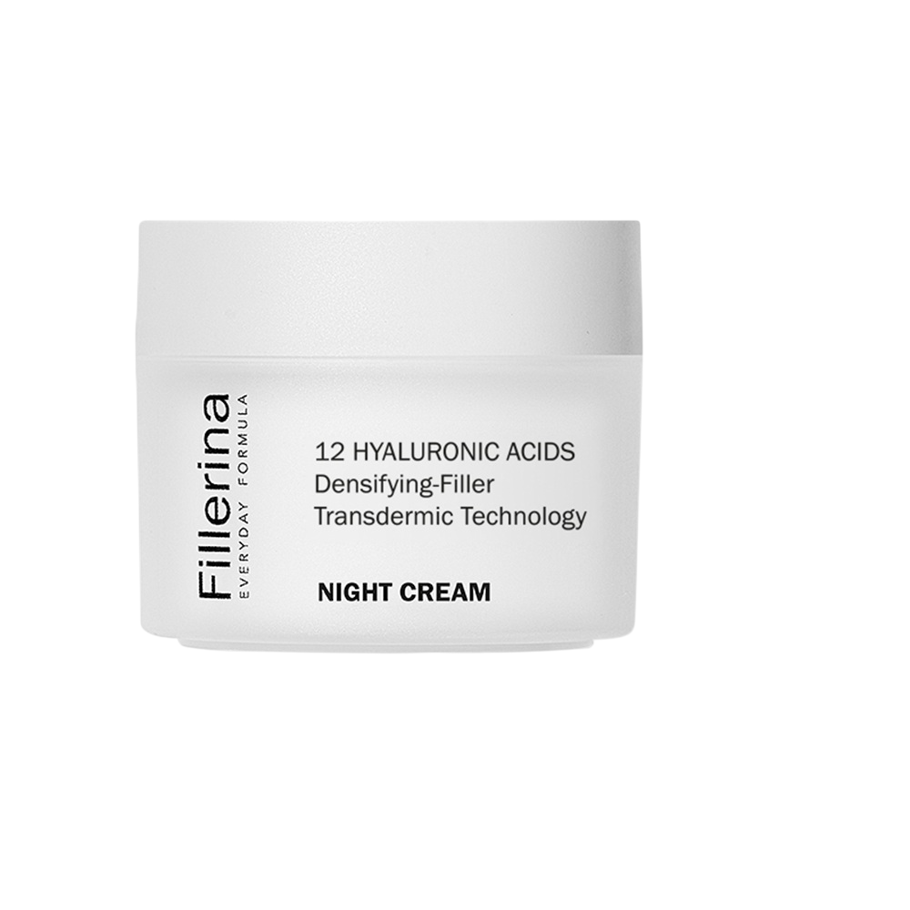 Labo Suisse, Fillerina Everyday Grade 4, Hyaluronsyra, Wrinkle-Filling, Natt, Grädde, 50 ml