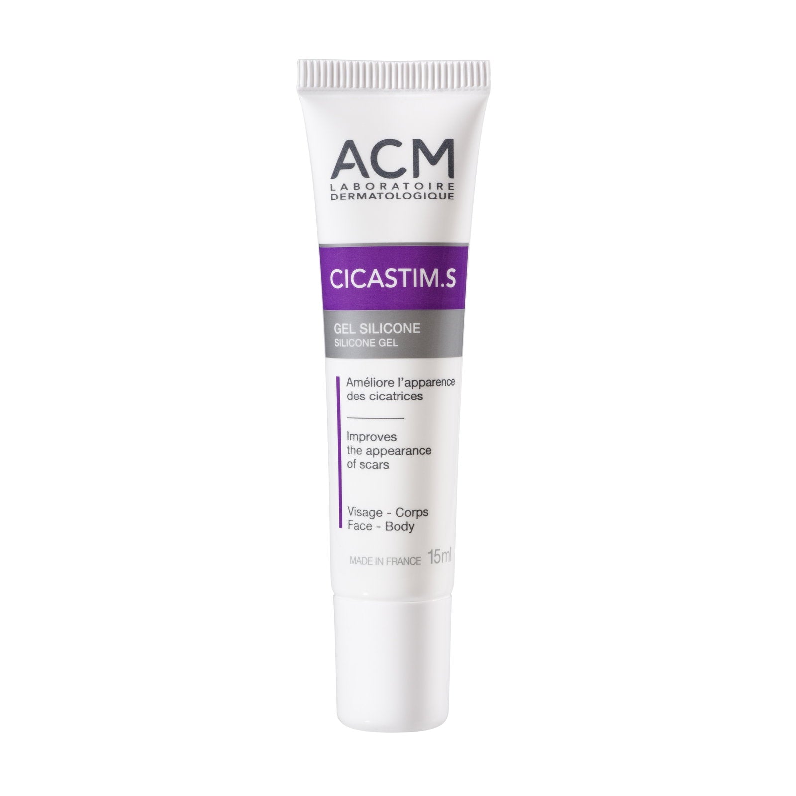 Laboratoire ACM, Cicastim S, Anti-Marks, Gel, För ansikte & kropp, 15 ml