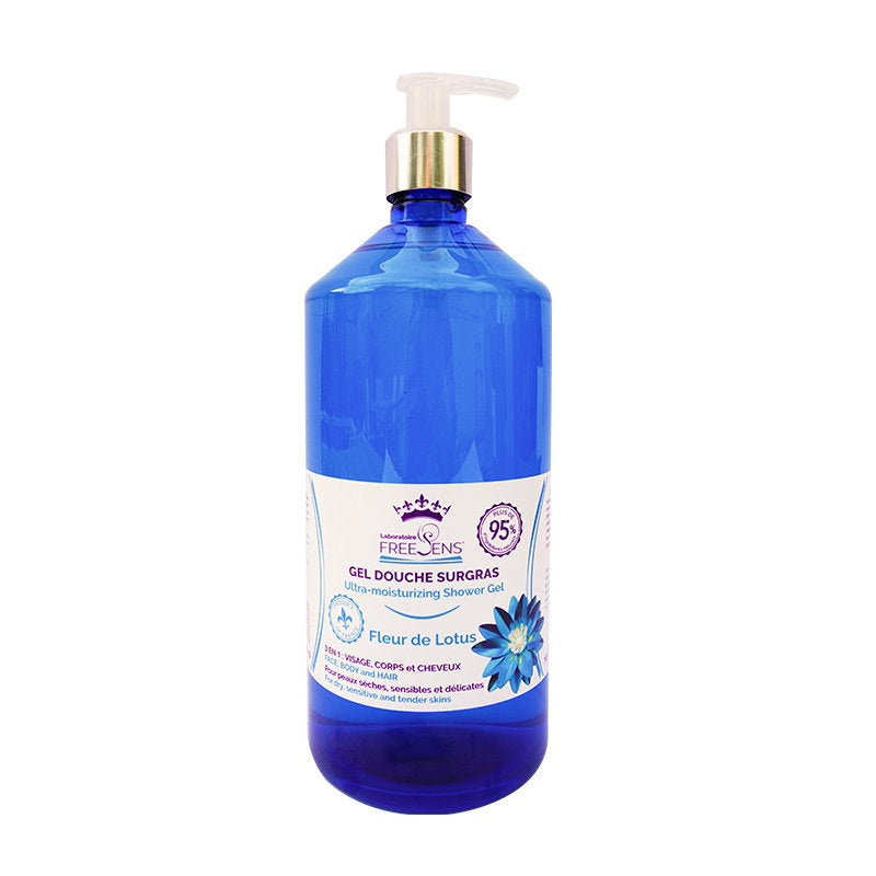 Laboratoire Freesens, Freesens, Duschgel & schampo 2-i-1, Lotusblomma, 1000 ml