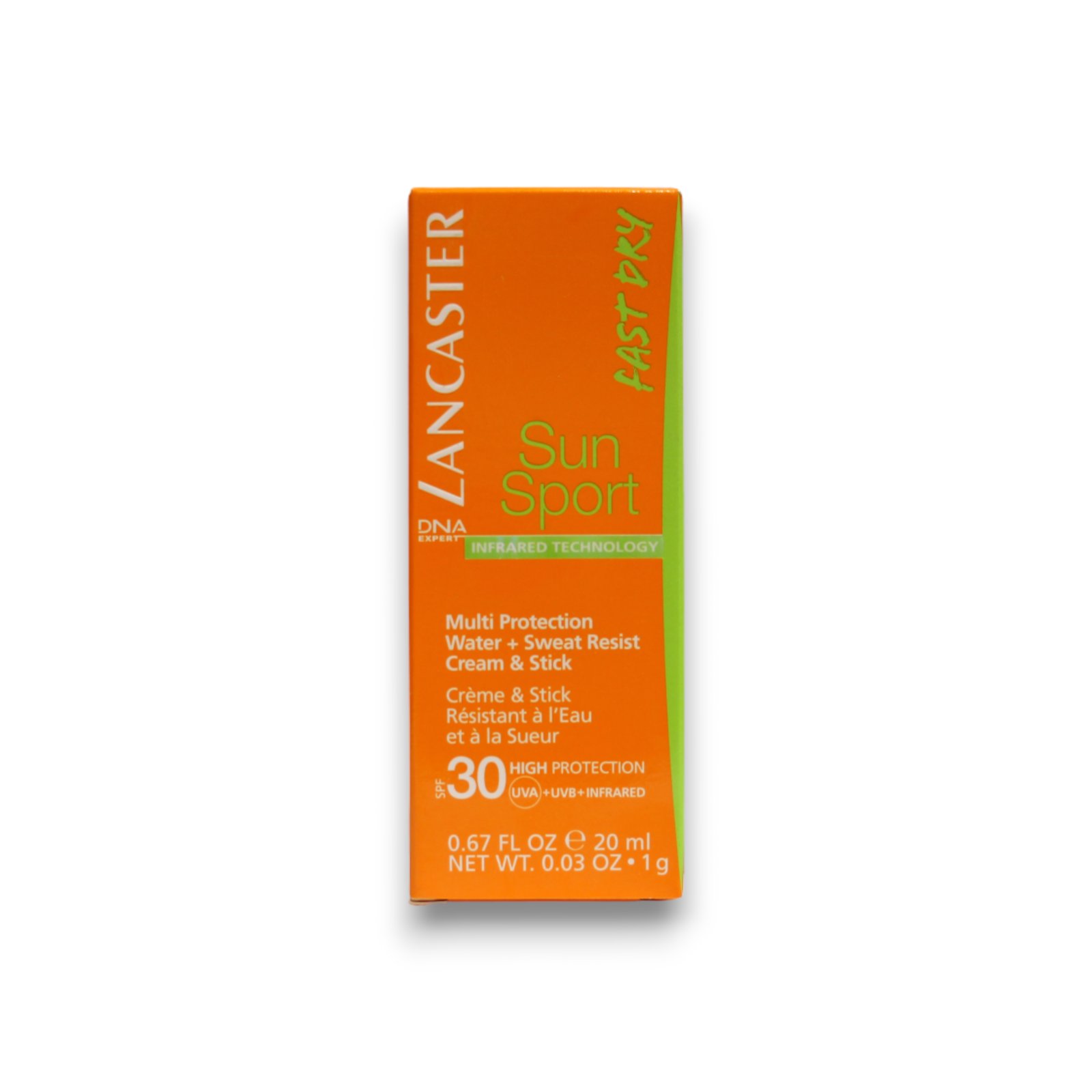 Lancaster, Sun Sport, Vattentät, Solkrämstick, SPF 30, 20 ml