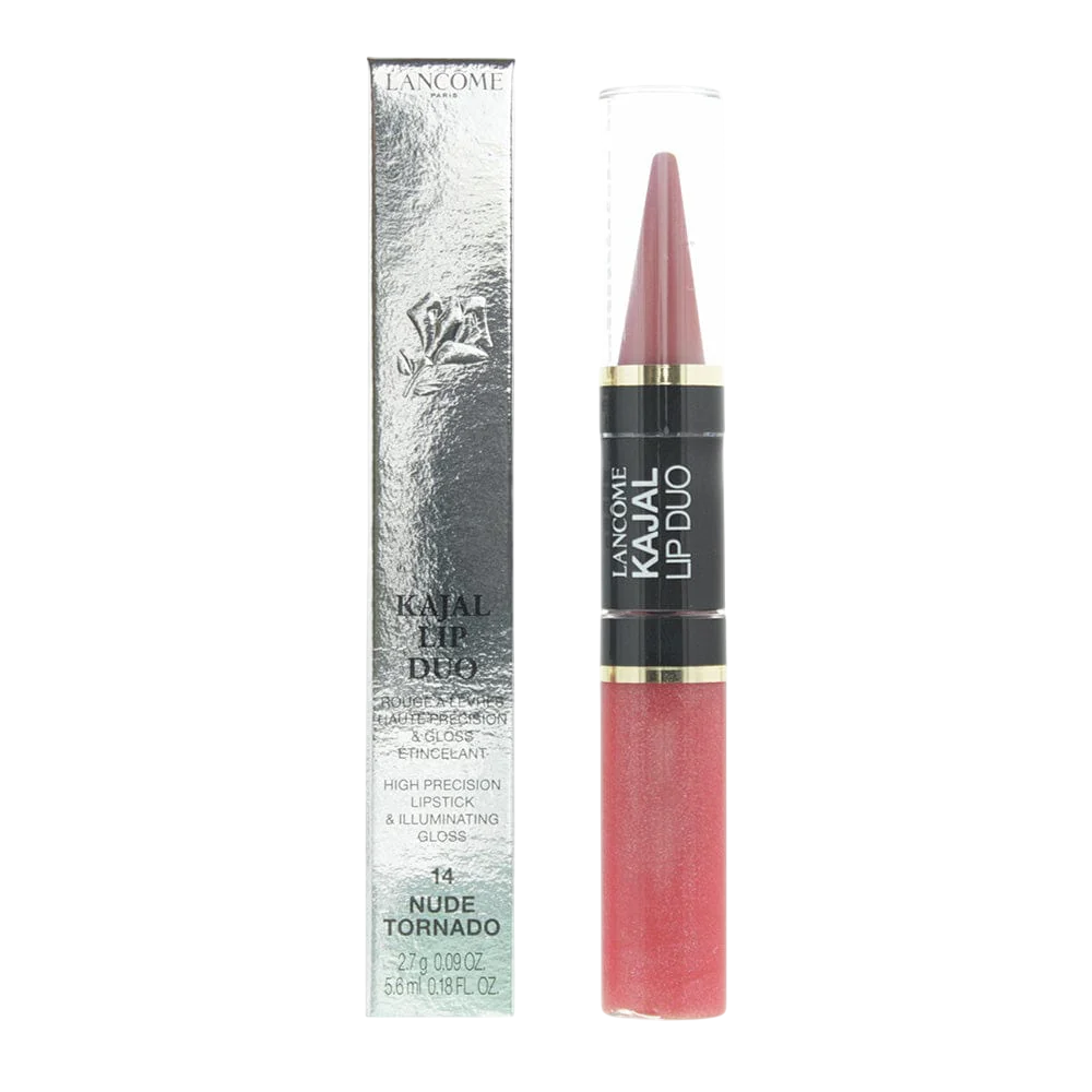 Duo Set, Lancome, Lip Kajal Duo, Krämigt läppstift & läppglans, 14, Naken tornado, 2.7 g