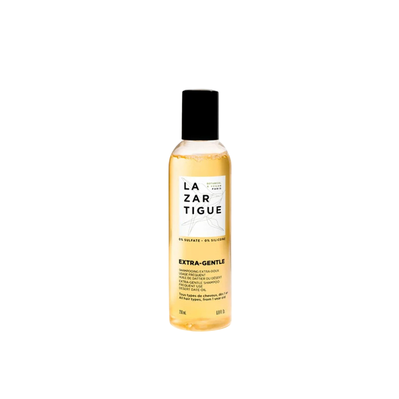 Lazartigue, Extra-Gentle, Vegan, Hårschampo, Mild rengöring, 200 ml