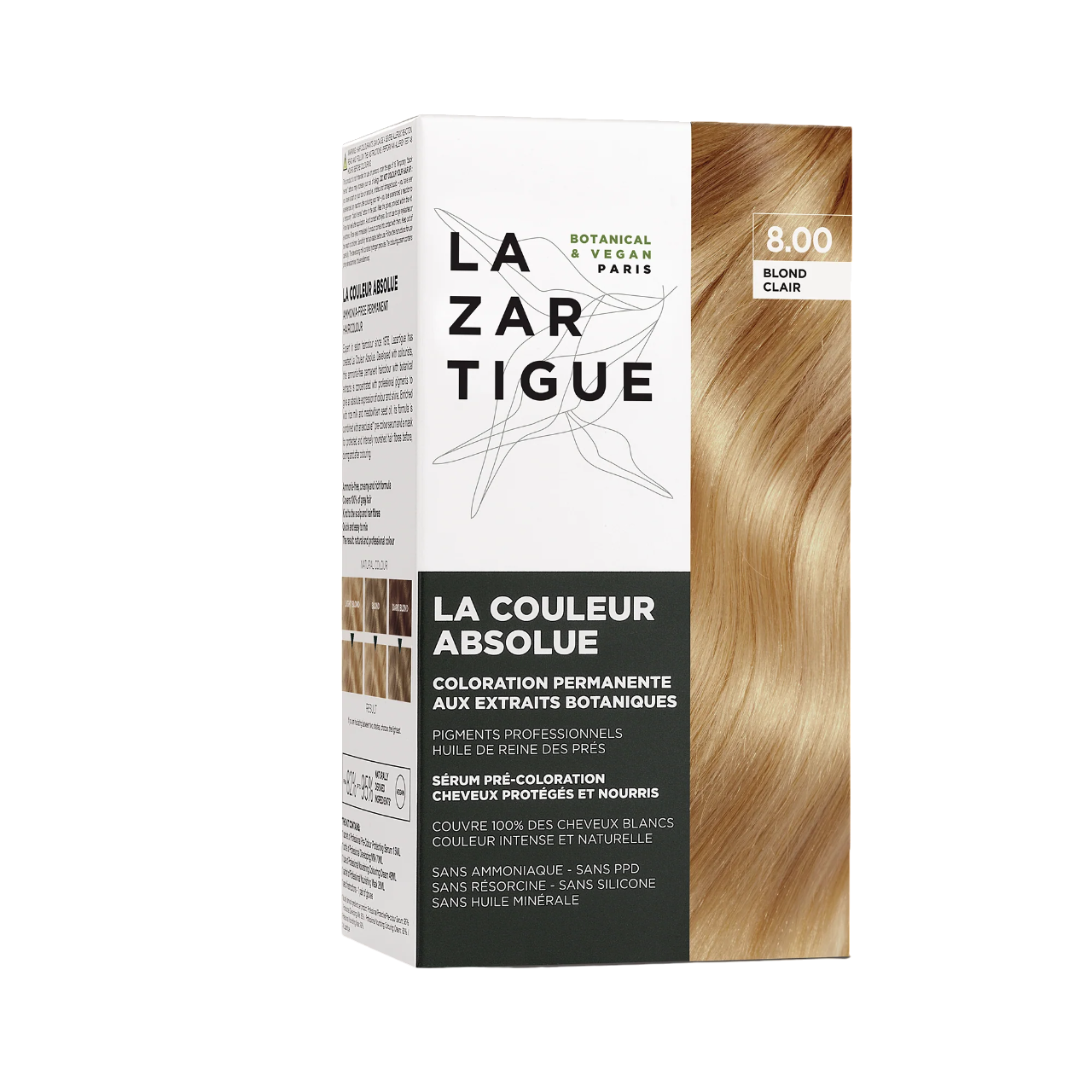 Lazartigue, La Couleur Absolue, Permanent hårfärg, 8.00 Light Blond, 143 ml