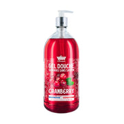 Les Petites Bains de Provence, Cranberry, Duschgel, För känslig hud, 1000 ml