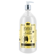 Les Petites Bains de Provence, Donkey Milk, Duschgel, För kropp, ansikte & hår, För känslig hud, 1000 ml