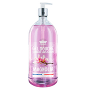 Les Petites Bains de Provence, Magnolia, Duschgel, För kropp, ansikte & hår, För känslig hud, 1000 ml