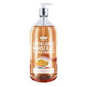 Les Petites Bains de Provence, Marseille, Apelsinblomma, Flytande tvål, För händer & kropp, 1000 ml