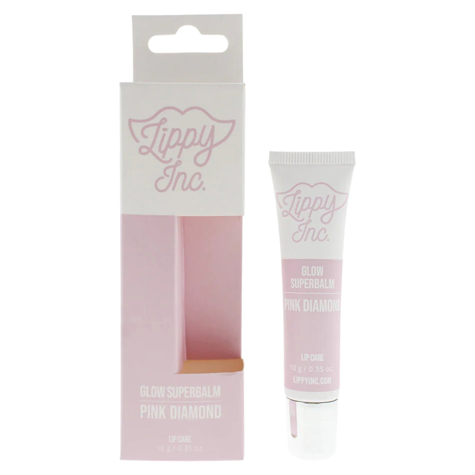 Lippy Inc., Glow Superbalm Pink Diamond, Läppbalsam, Rosa diamant, 10 g