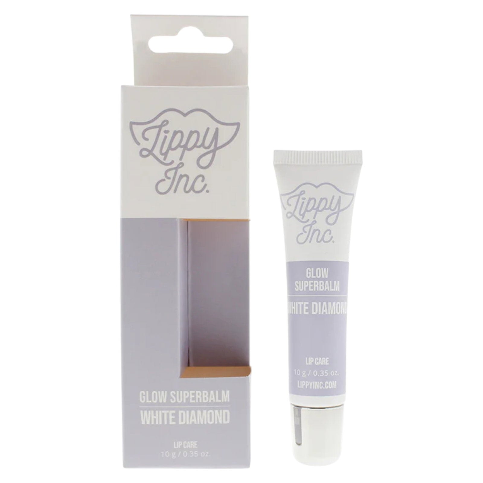 Lippy Inc., Glow Superbalm White Diamond, Blank yta, Läppbalsam, 10 g