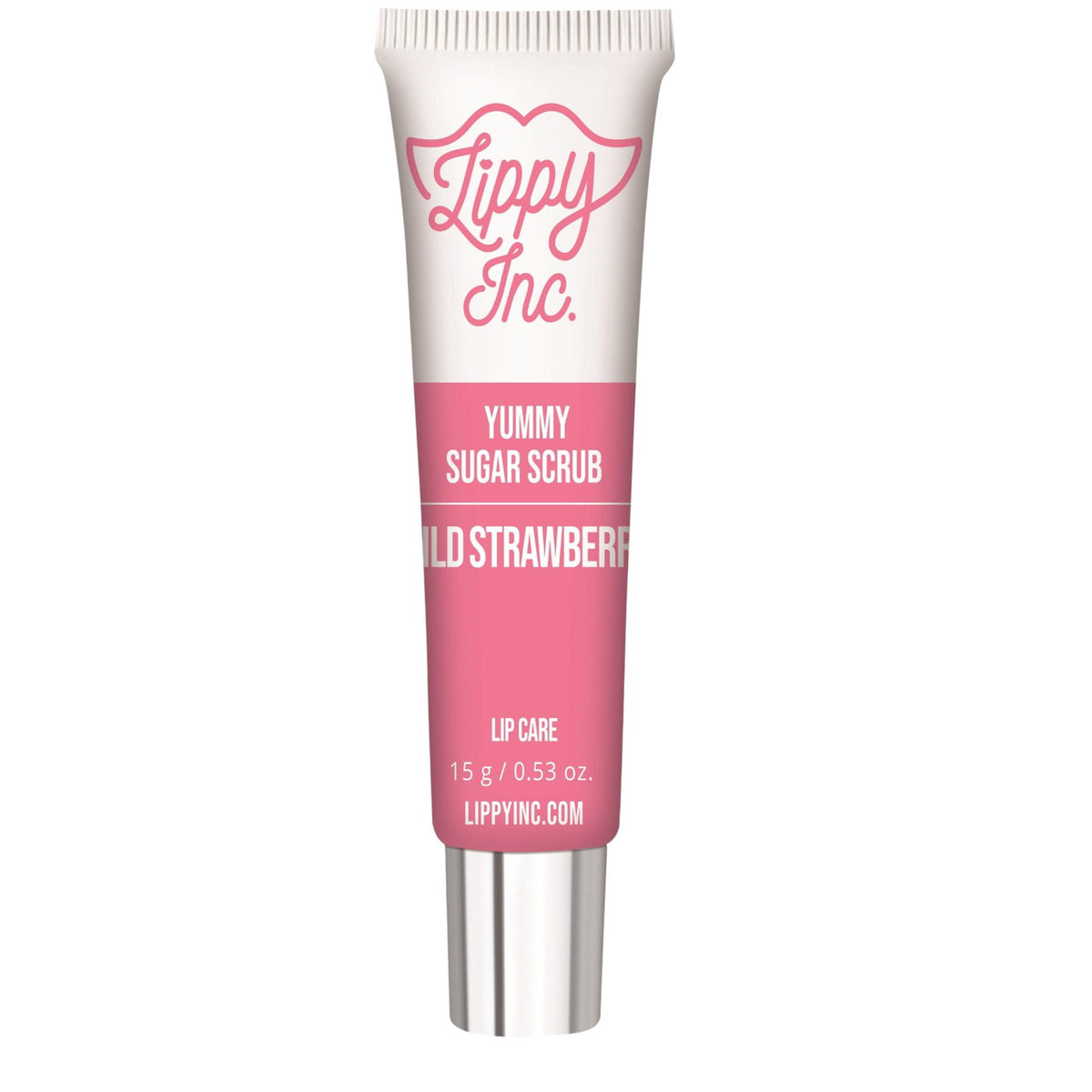 Lippy Inc., Yummy Sugar, Läppskrubb, Jordgubbe, 15 g