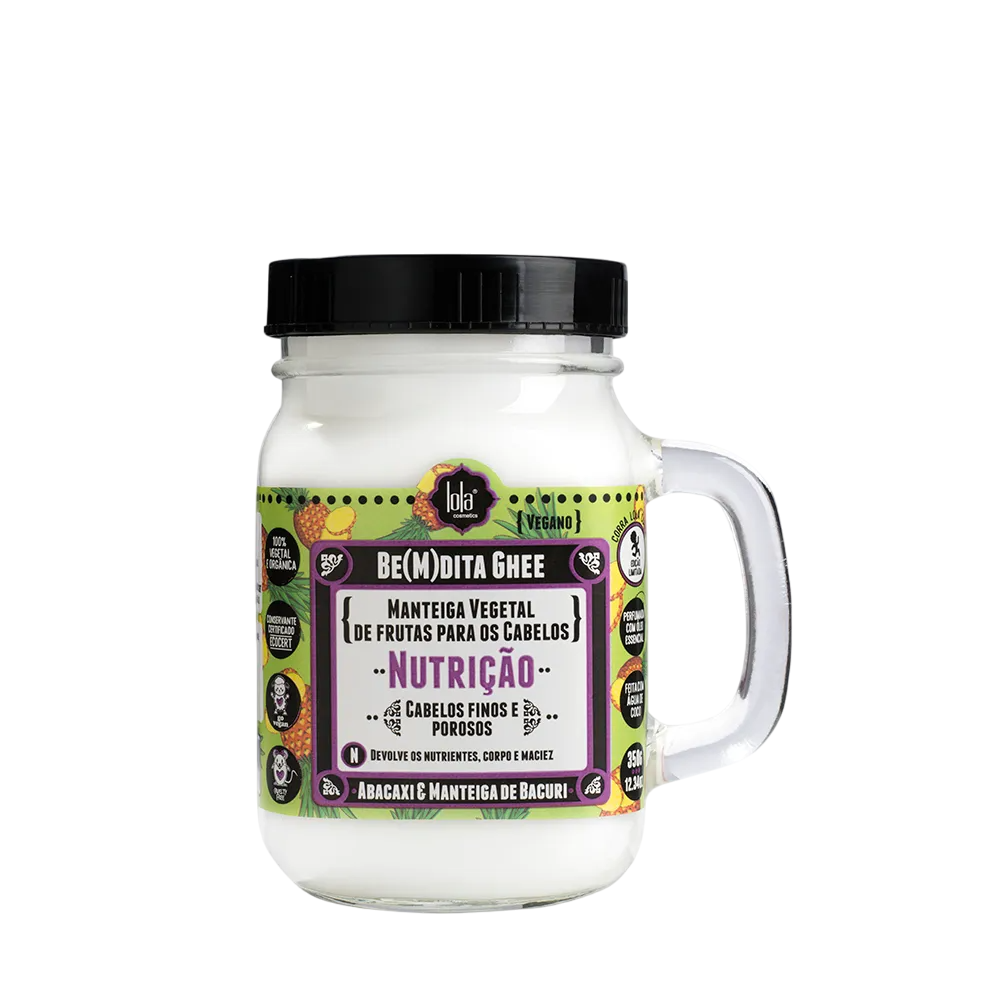 Lola Cosmetics, Be(M)dita Ghee, Ananas och bacuri smör, Hårbehandlingskräm mask, För näring, 350 g