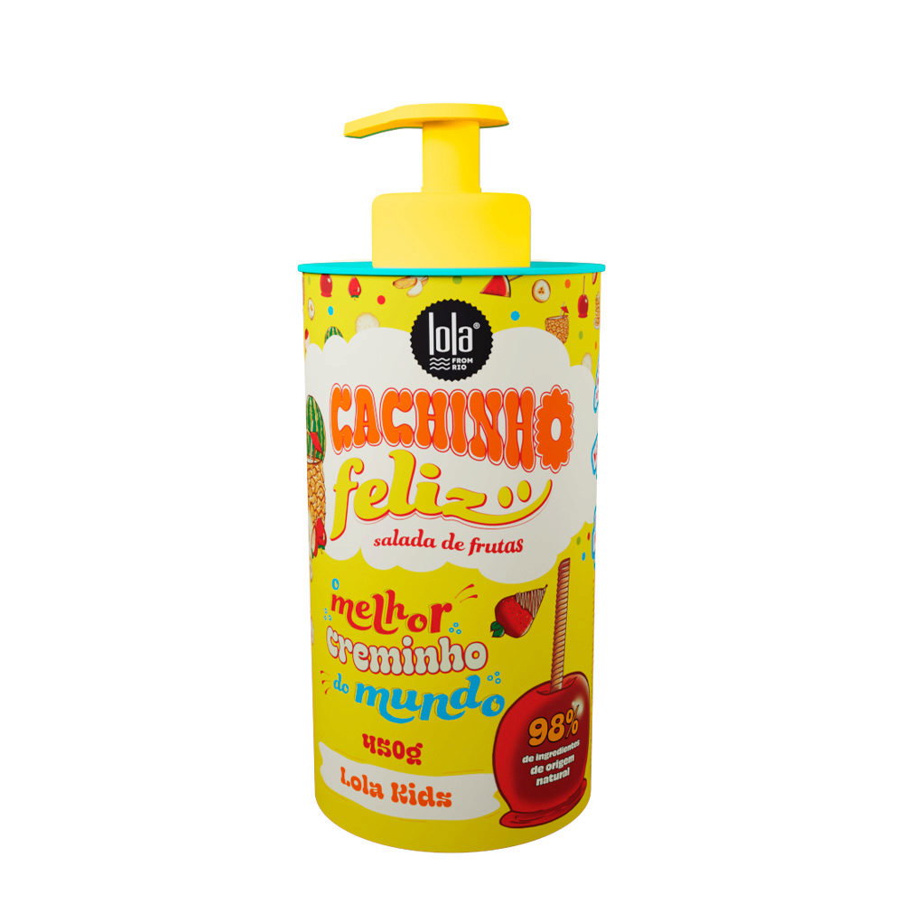 Lola Cosmetics, Cachinho Feliz Kids, Frukter, Hårstylingskräm, Flexibelt grepp, 480 g