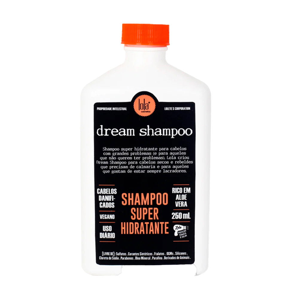 Lola Cosmetics, Dream Cream, Hårschampo, För hydrering, 250 ml