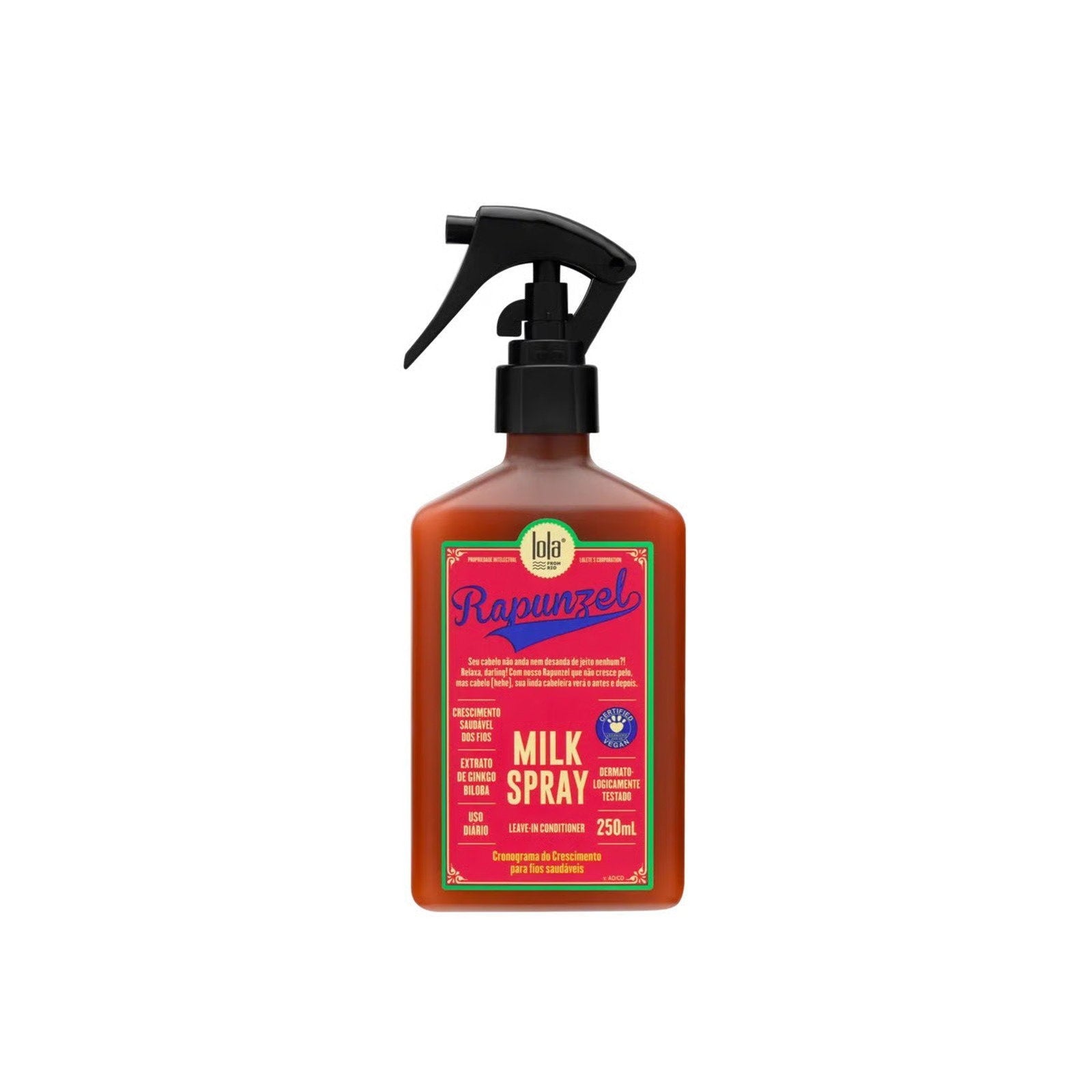 Lola Cosmetics, Rapunzel, Mjölk, Leave-in balsamspray för hår, För hydrering, 250 ml