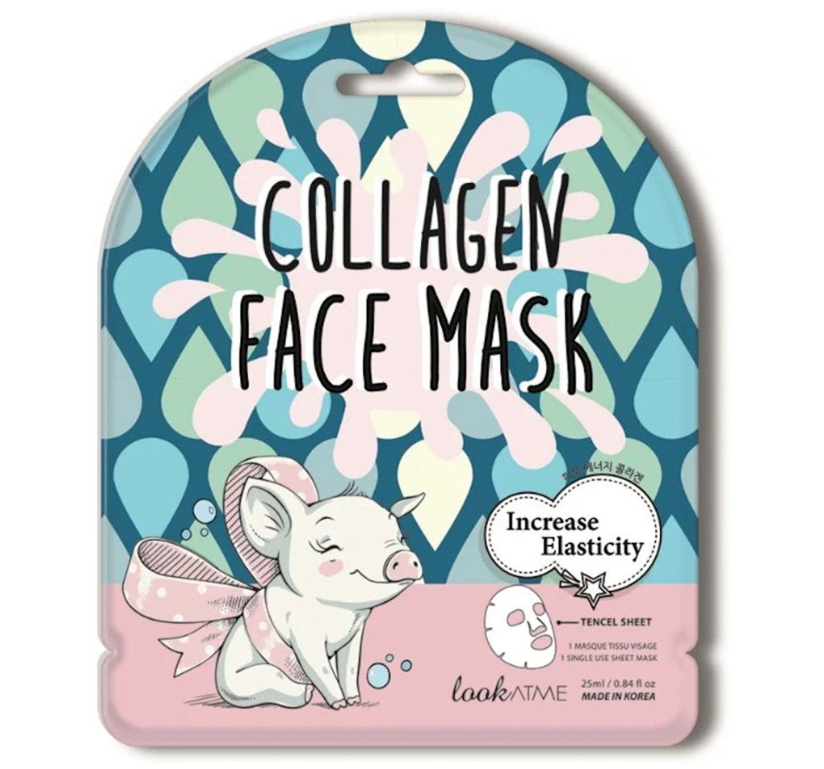 Look At Me, Collagen, Ökar elasticiteten, Ansiktsmask, För ansiktet, Veckovis eller vid behov, 25 ml