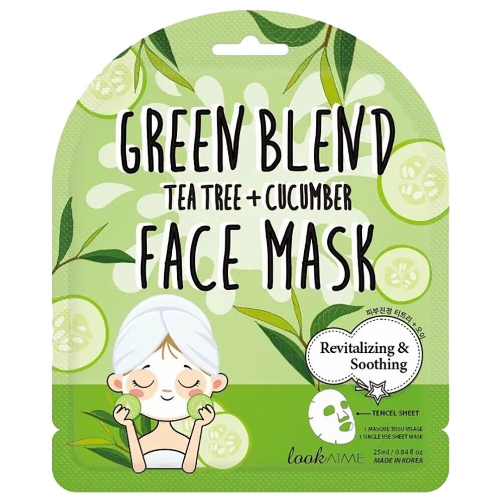 Look At Me, Green Blend, Gurka, Revitalisering, Ansiktsmask, För ansiktet, 25 ml