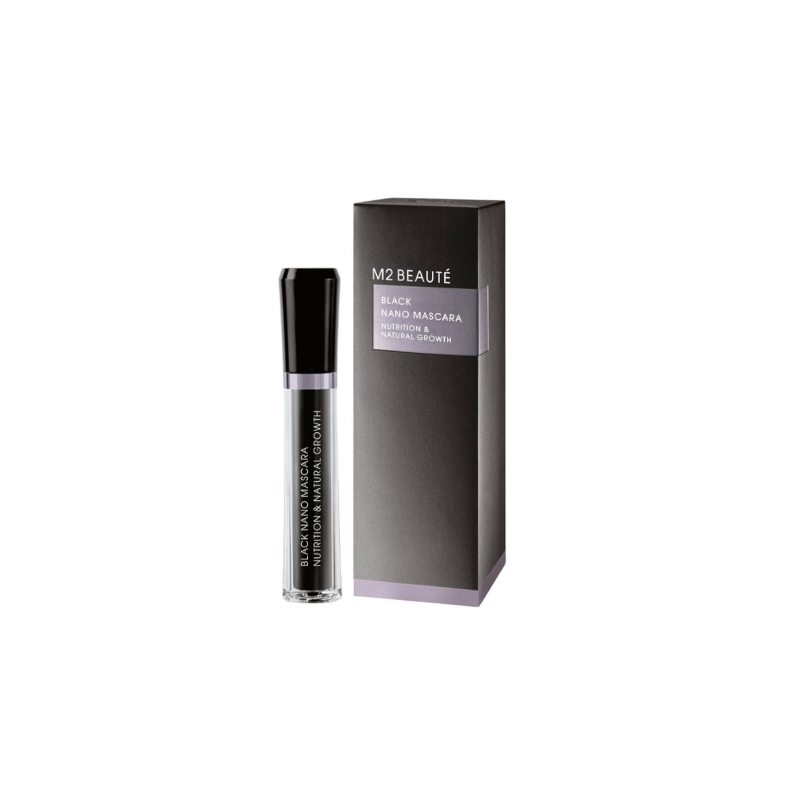 M2 Beaute, Nano Nutrition, Tillväxt, Mascara, Svart, 6 ml