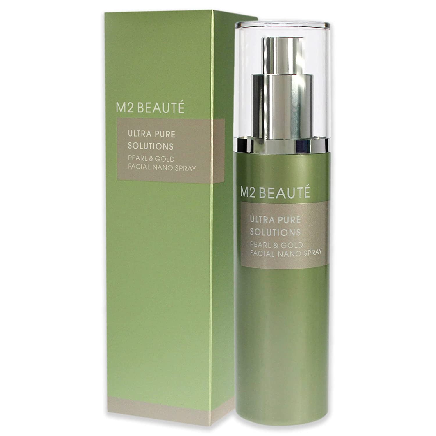 M2 Beaute, Ultra Pure Solutions, Guld, Belyst, Dimma spray, För ansiktet, 75 ml