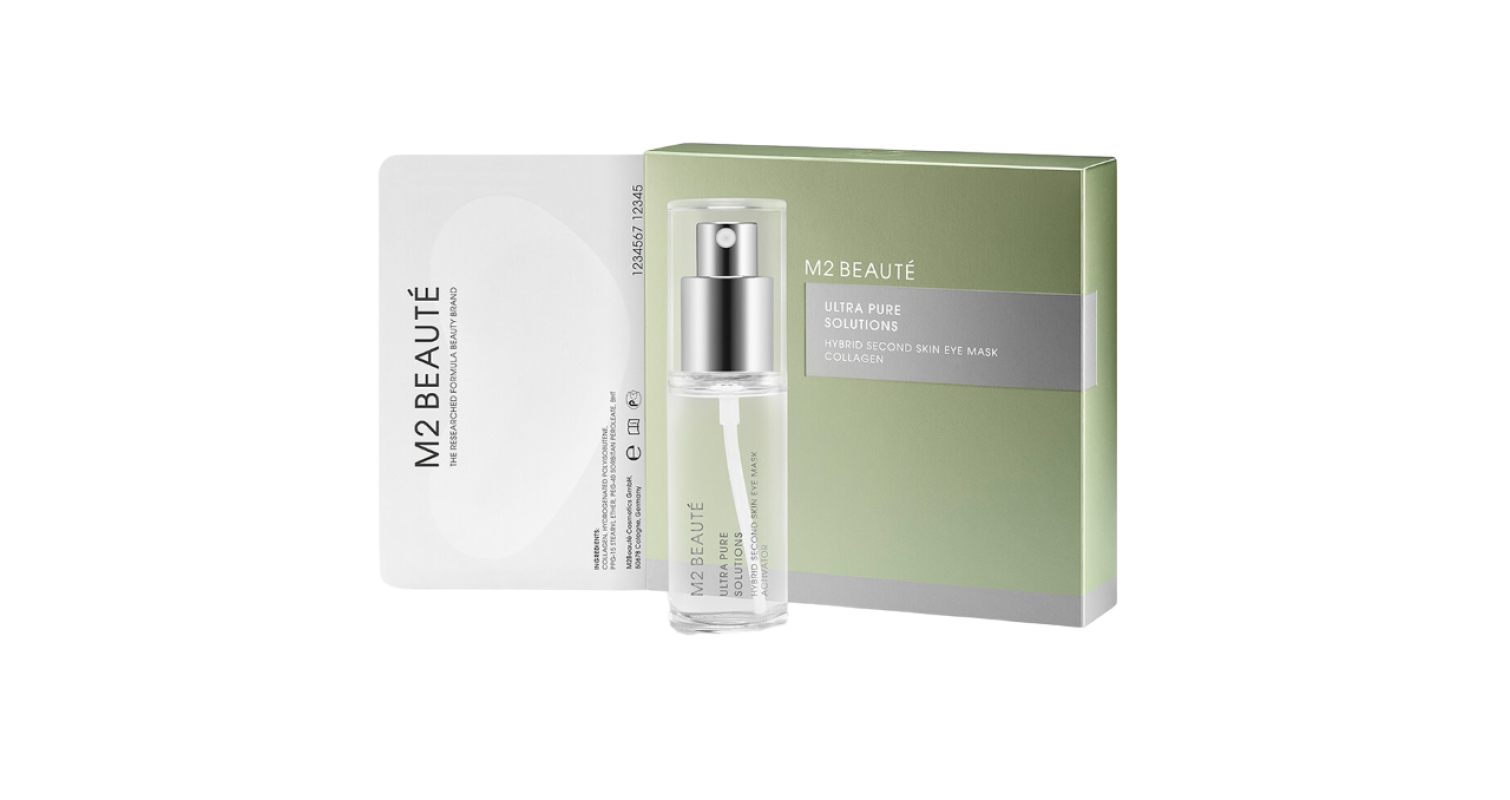 Set, M2 Beaute, Ultra Pure Solutions, Kollagen, Återfuktande, Ögonkrämsmask, 7 st