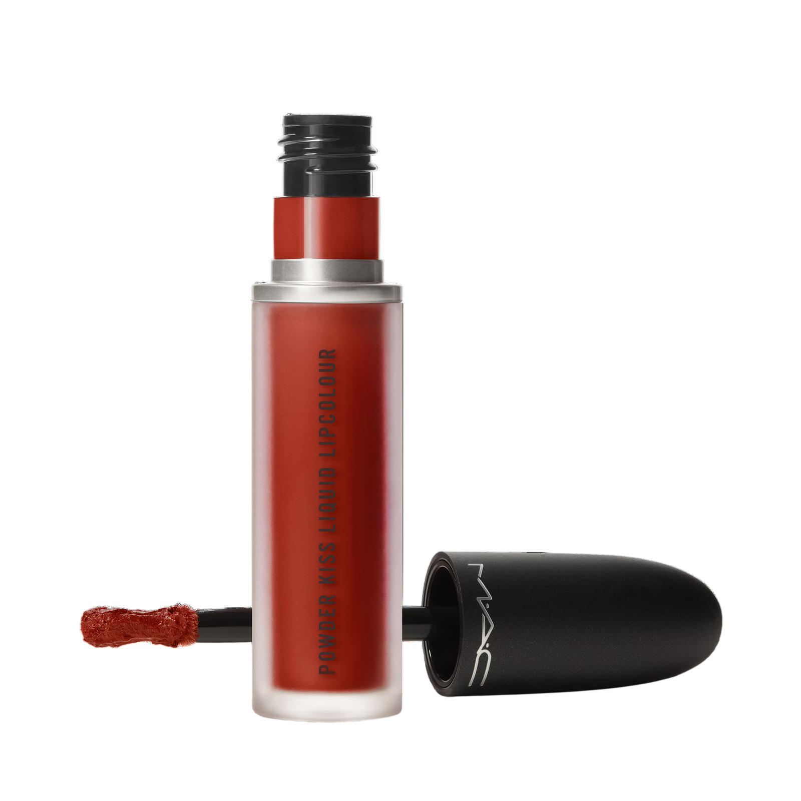 MAC, Powder Kiss Velvet Blur, Matt, Flytande läppstift, 991, Devoted To Chili, 5 ml