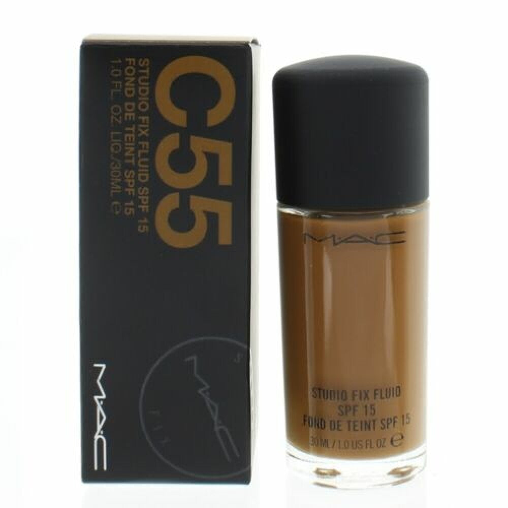 MAC, Studio Fix Fluid, Matt finish, Flytande foundation, C55, SPF 15, 30 ml
