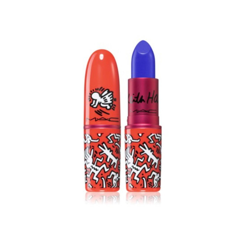 MAC, Viva Glam X Keith Haring, Långvarig, Krämigt läppstift, Kanal Blå, 3 g