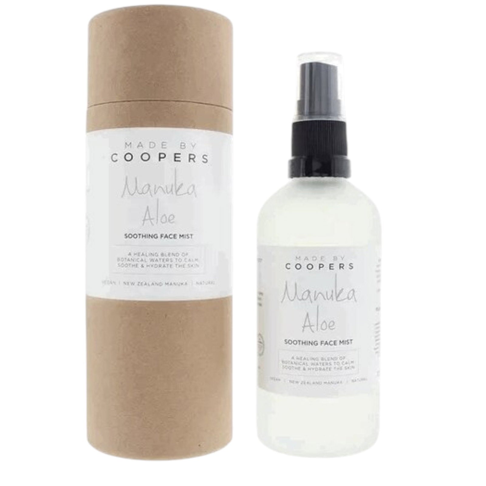 Made By Coopers, Manuka Aloe, Lugnande och avkopplande, Dimma spray, För ansiktet, 100 ml