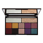 Makeup Revolution, Carmi, Ögonskuggspalett, Eldens kyss, 12 nyanser, 27 g