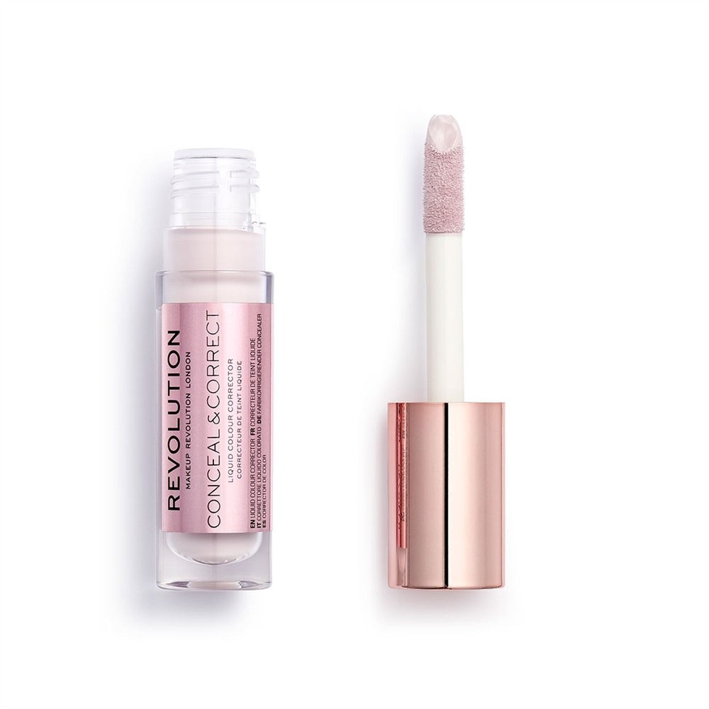 Makeup Revolution, Conceal & Correct, Korrigerande, Flytande concealer, Lavendel, 4 g