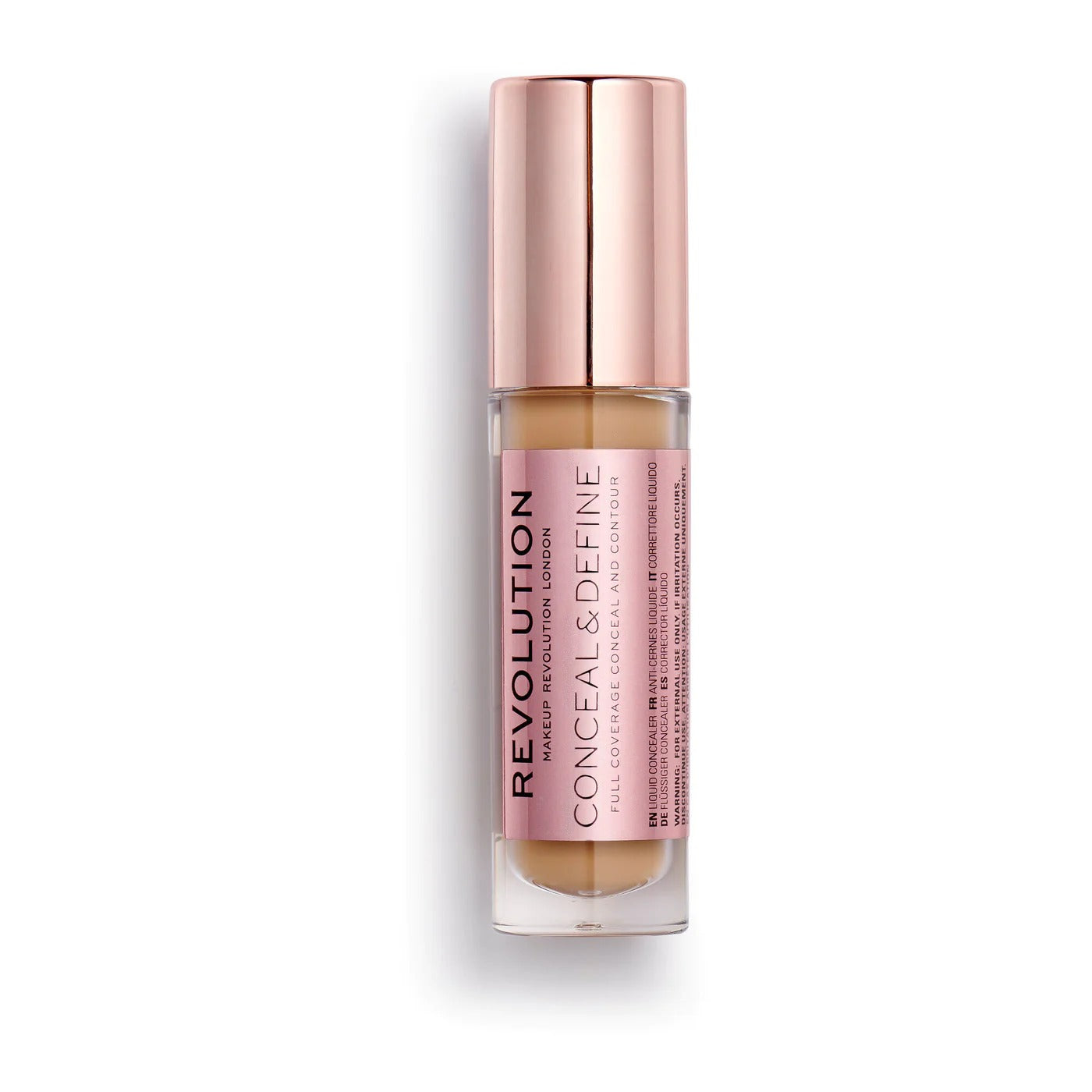 Makeup Revolution, Conceal & Define, Korrigerande, Flytande concealer, C 12, 4 g