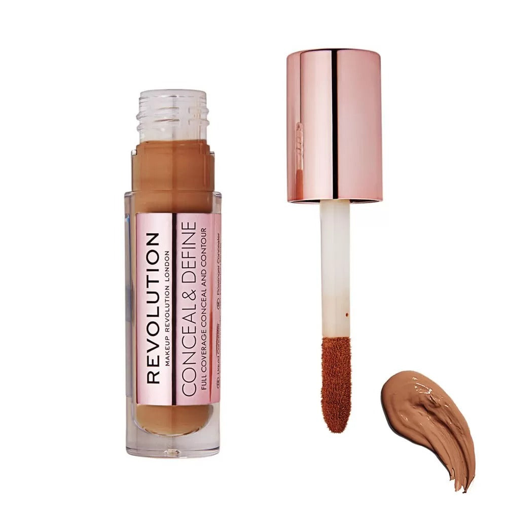 Makeup Revolution, Conceal & Define, Korrigerande, Flytande concealer, C 14, 4 g