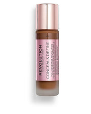 Makeup Revolution, Conceal & Define, Oljefri, Krämfoundation, F 15, 23 ml