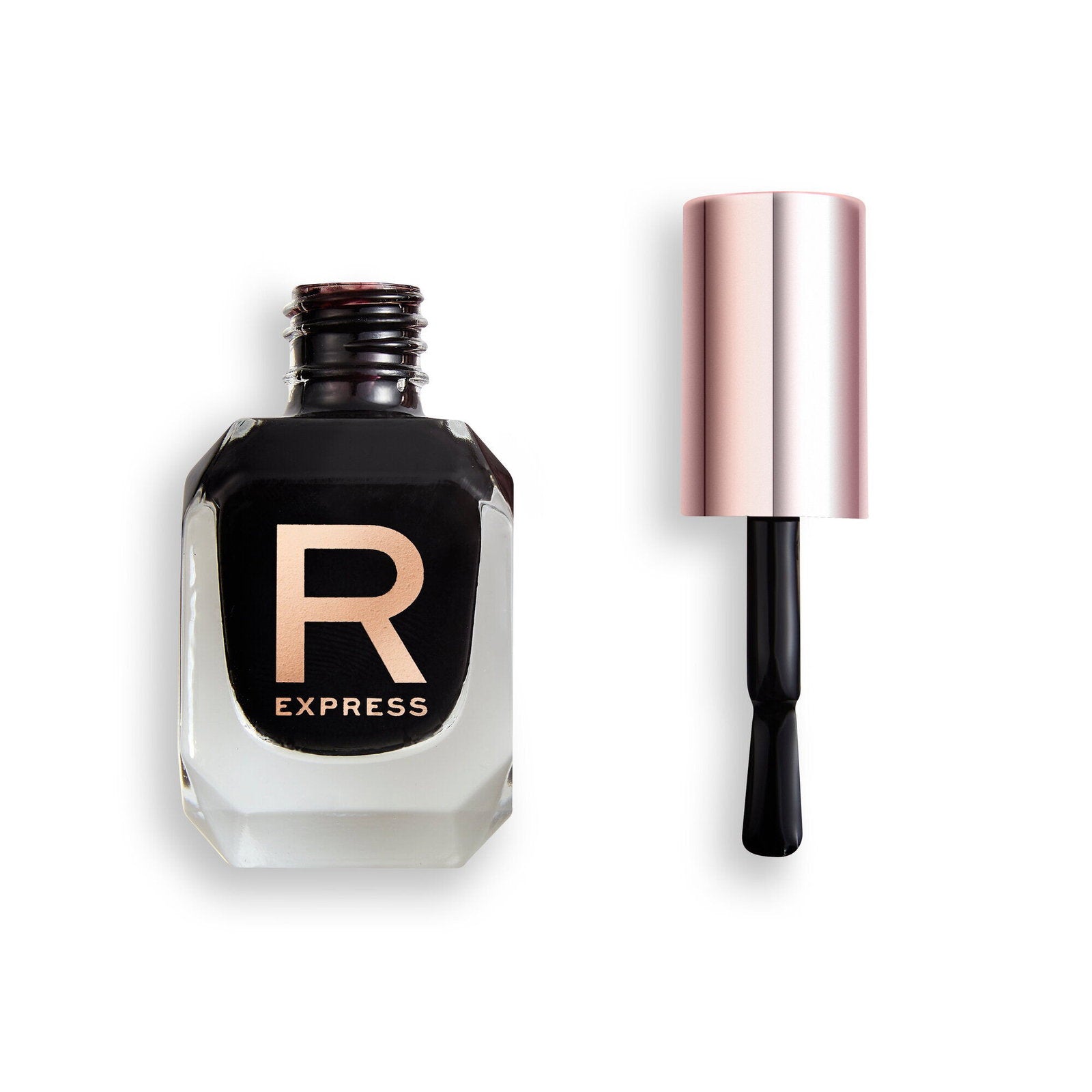 Makeup Revolution, Express, Nagellack, Midnattssvart, 10 ml